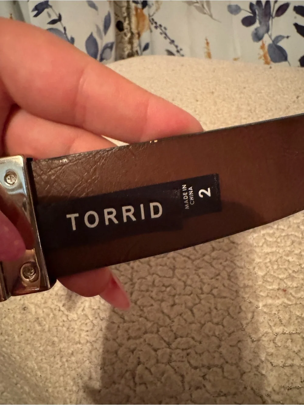 Classic Ladies Torrid Size 2 Belt with Silver Buckle